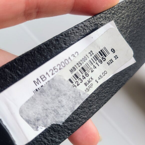 Fossil Black Genuine Leather Belt Men's 32 - Picture 5 of 6